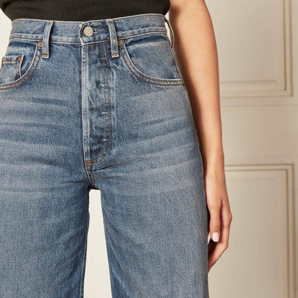 ❤️SOLD❤️ALC High Waisted Jeans Cropped BRAND NEW - Picture 1 of 8